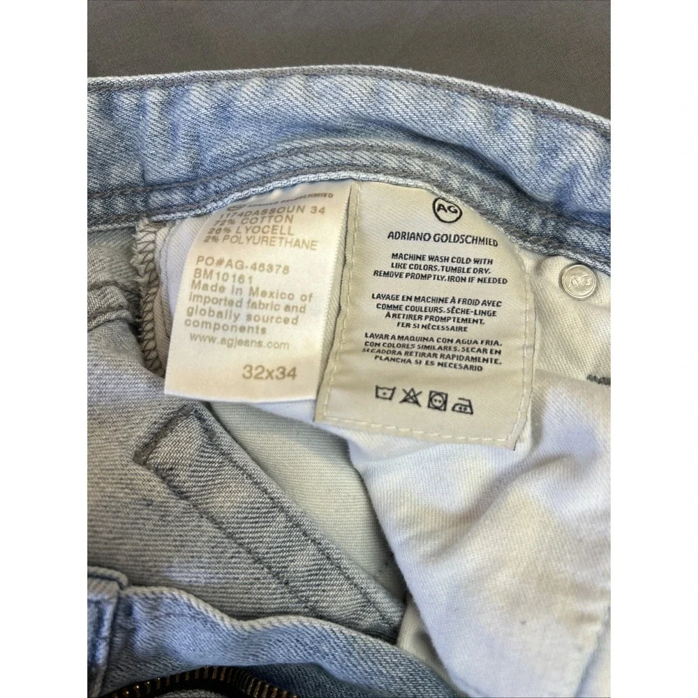 AG Adriano Goldschmied Graduate‎ Jeans Tailored Leg Blue Denim Size 32x34